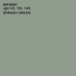 #8F9B8C - Spanish Green Color Image